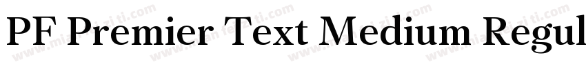PF Premier Text Medium Regular字体转换